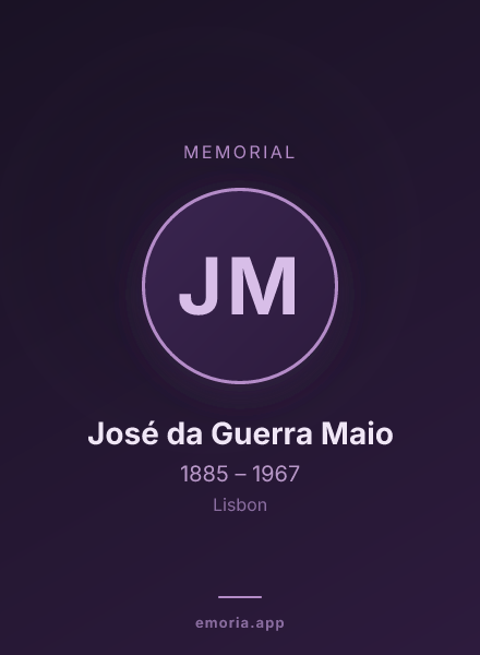 Memorial portrait of José da Guerra Maio