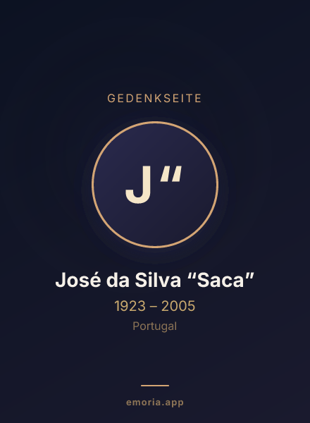 Gedenkportrait von José da Silva “Saca”