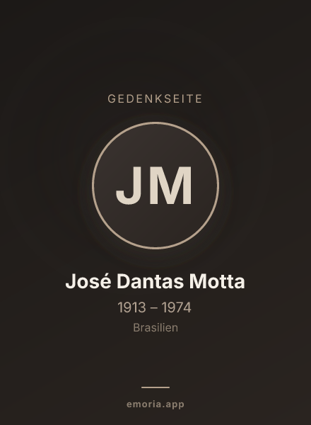 Gedenkportrait von José Dantas Motta