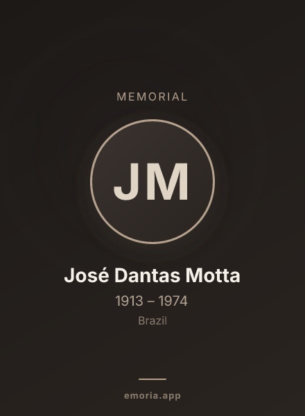 Memorial portrait of José Dantas Motta