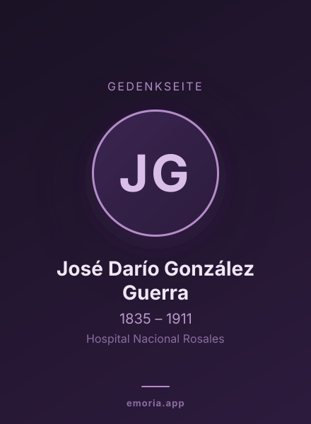 Gedenkportrait von José Darío González Guerra