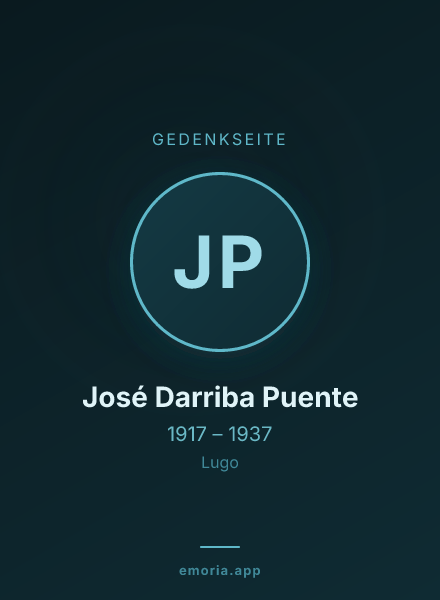 Gedenkportrait von José Darriba Puente