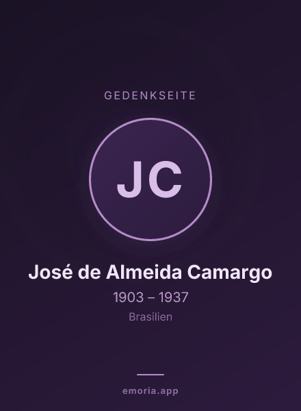 Gedenkportrait von José de Almeida Camargo