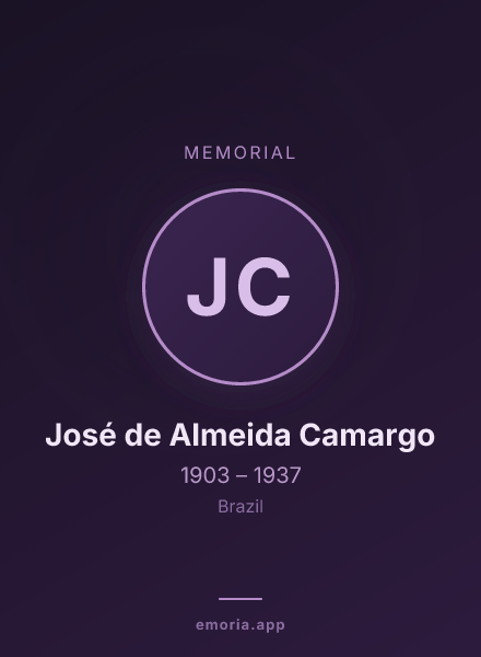 Memorial portrait of José de Almeida Camargo