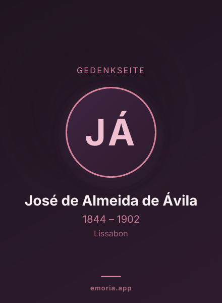 Gedenkportrait von José de Almeida de Ávila