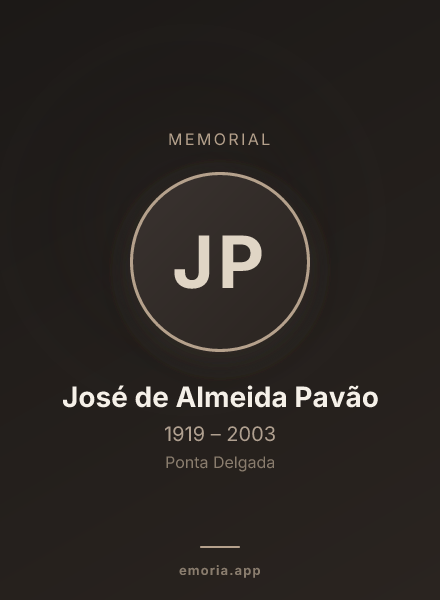 Memorial portrait of José de Almeida Pavão