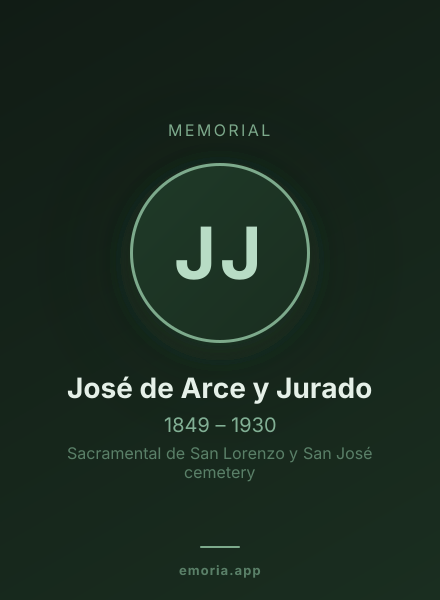 Memorial portrait of José de Arce y Jurado