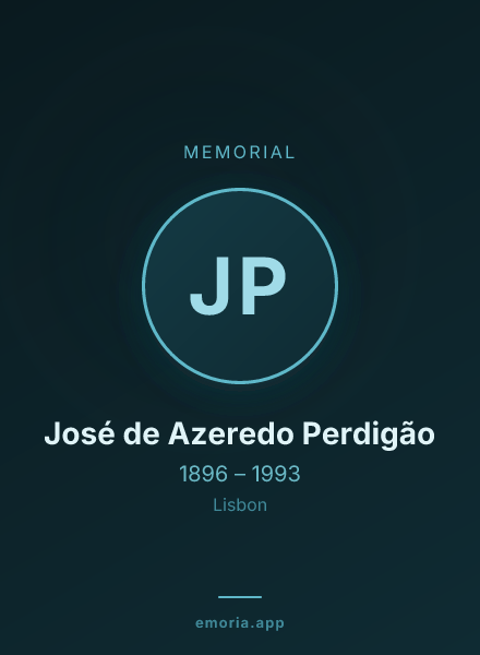 Memorial portrait of José de Azeredo Perdigão