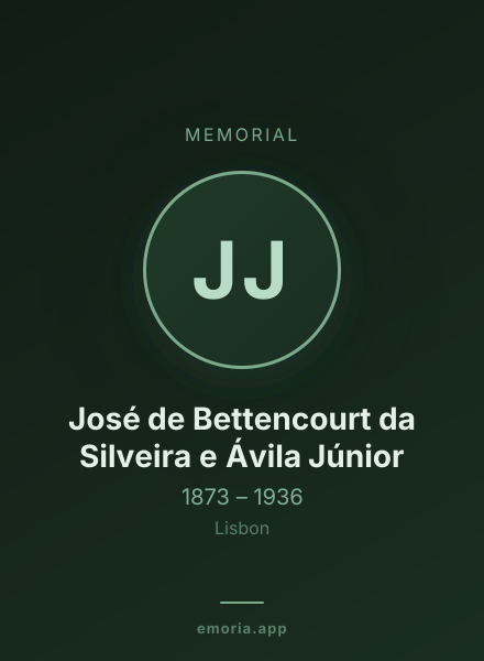 Memorial portrait of José de Bettencourt da Silveira e Ávila Júnior