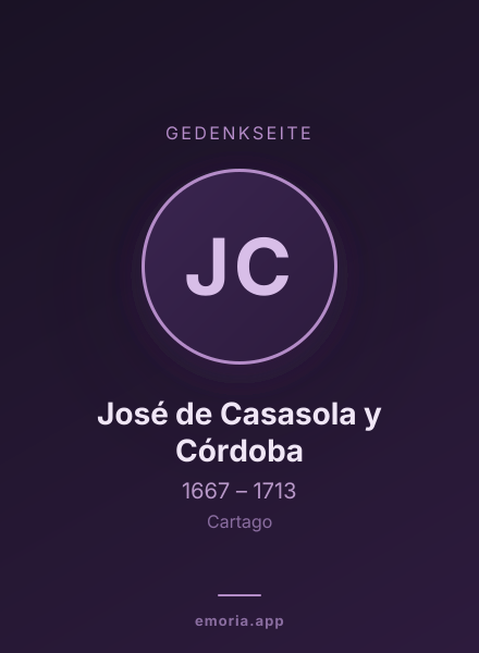 Gedenkportrait von José de Casasola y Córdoba