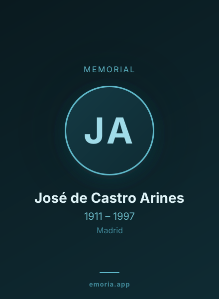 Memorial portrait of José de Castro Arines