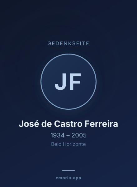 Gedenkportrait von José de Castro Ferreira