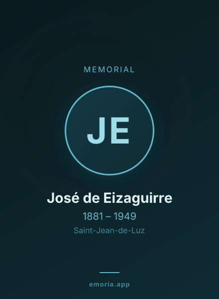 Memorial portrait of José de Eizaguirre