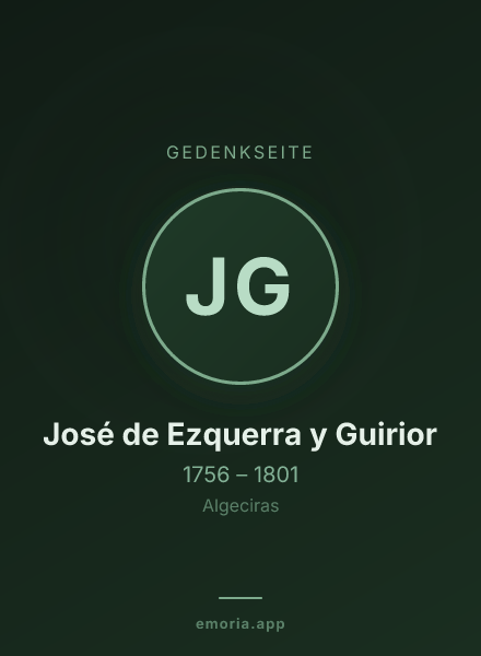 Gedenkportrait von José de Ezquerra y Guirior