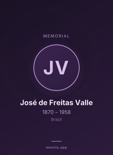 Memorial portrait of José de Freitas Valle