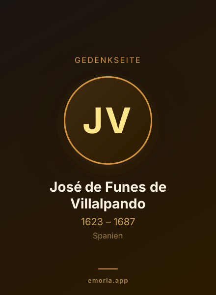 Gedenkportrait von José de Funes de Villalpando