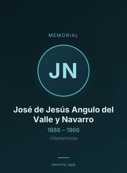 Memorial portrait of José de Jesús Angulo del Valle y Navarro