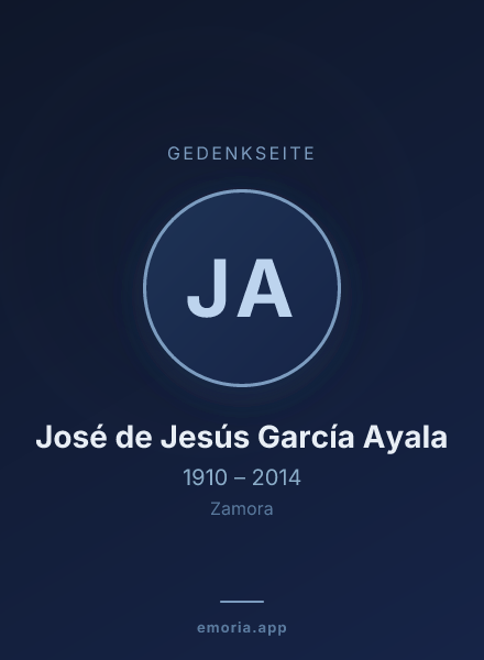 Gedenkportrait von José de Jesús García Ayala