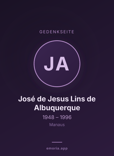 Gedenkportrait von José de Jesus Lins de Albuquerque