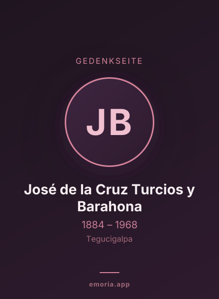 Gedenkportrait von José de la Cruz Turcios y Barahona