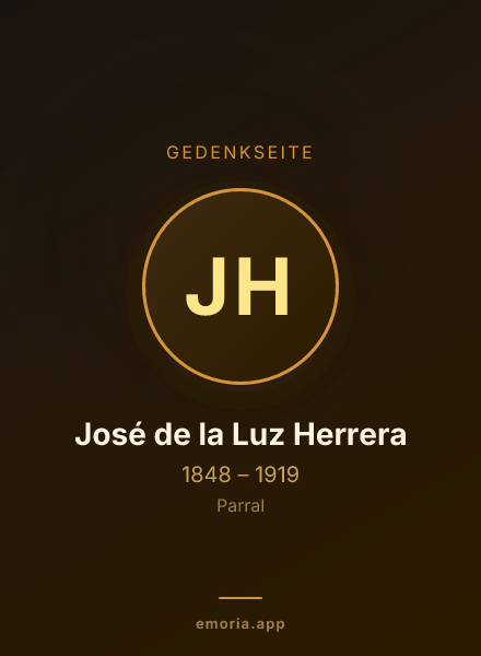 Gedenkportrait von José de la Luz Herrera