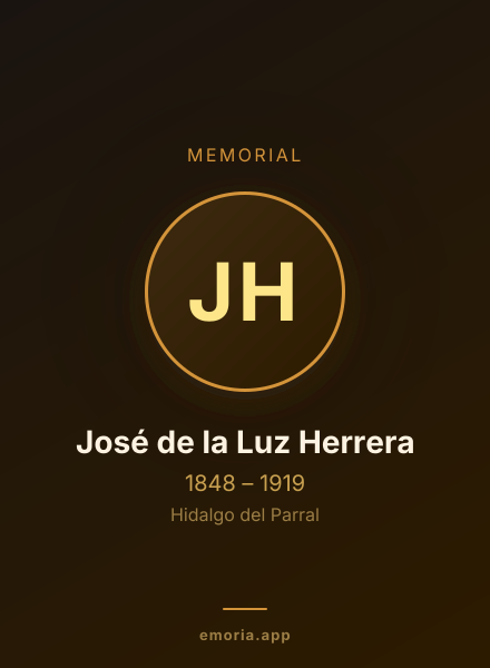 Memorial portrait of José de la Luz Herrera