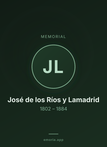 Memorial portrait of José de los Ríos y Lamadrid
