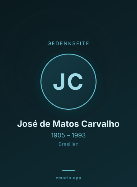 Gedenkportrait von José de Matos Carvalho