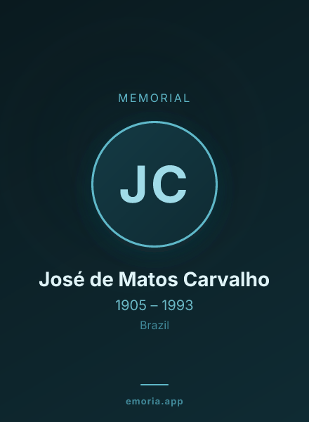 Memorial portrait of José de Matos Carvalho