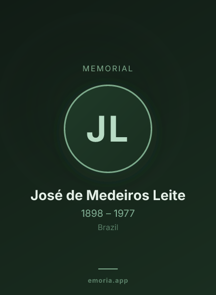 Memorial portrait of José de Medeiros Leite