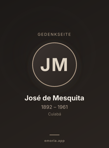Gedenkportrait von José de Mesquita