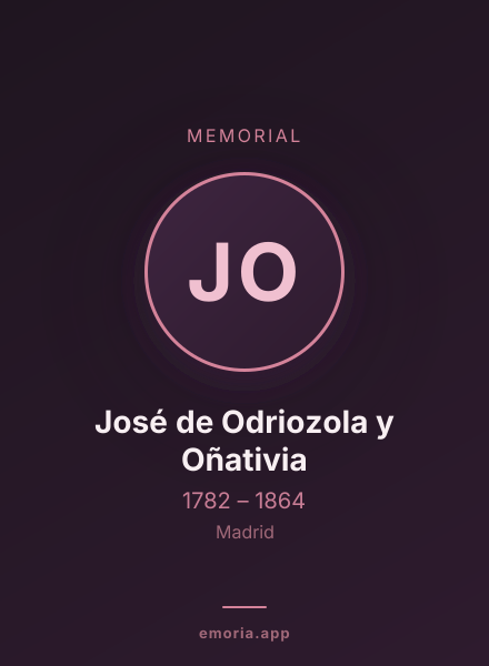 Memorial portrait of José de Odriozola y Oñativia