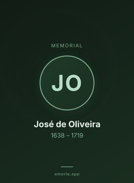 Memorial portrait of José de Oliveira