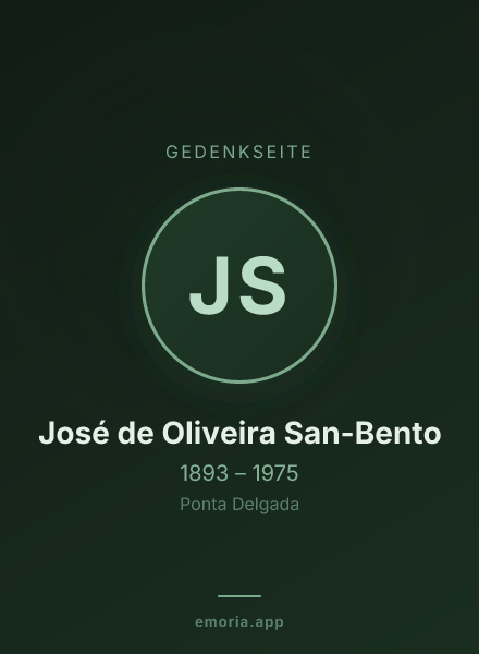 Gedenkportrait von José de Oliveira San-Bento