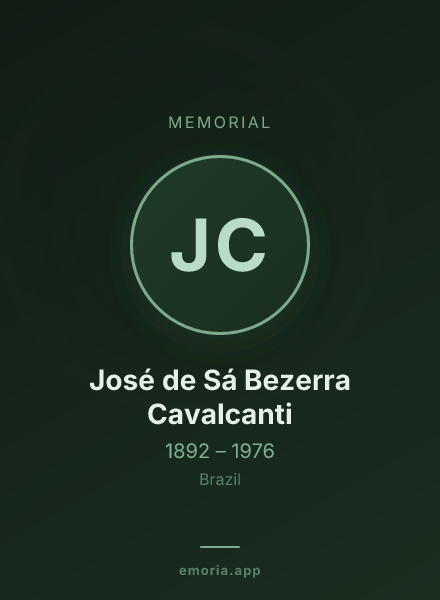 Memorial portrait of José de Sá Bezerra Cavalcanti