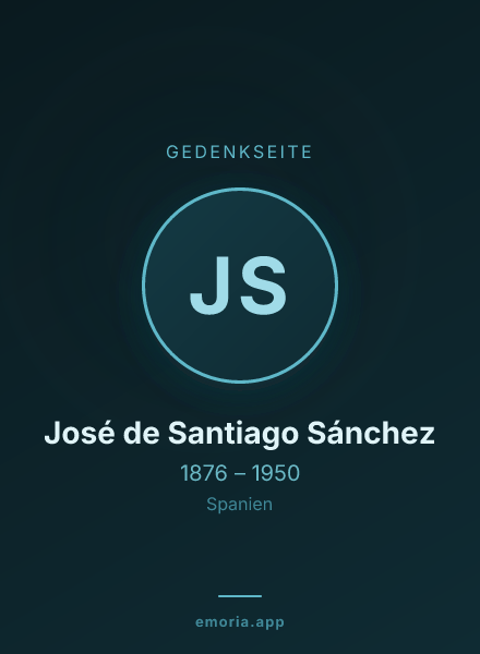 Gedenkportrait von José de Santiago Sánchez