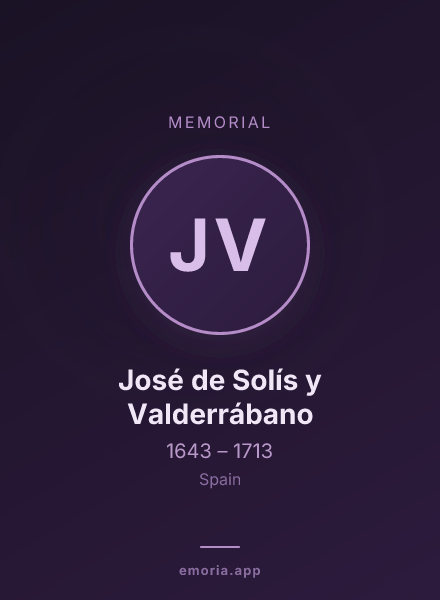 Memorial portrait of José de Solís y Valderrábano