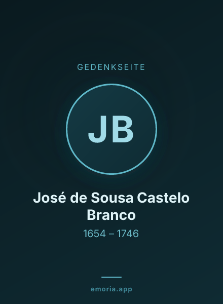 Gedenkportrait von José de Sousa Castelo Branco