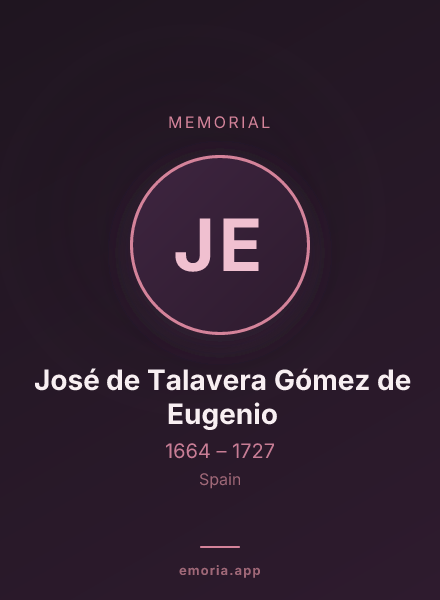 Memorial portrait of José de Talavera Gómez de Eugenio