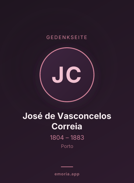 Gedenkportrait von José de Vasconcelos Correia