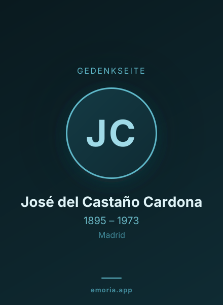 Gedenkportrait von José del Castaño Cardona