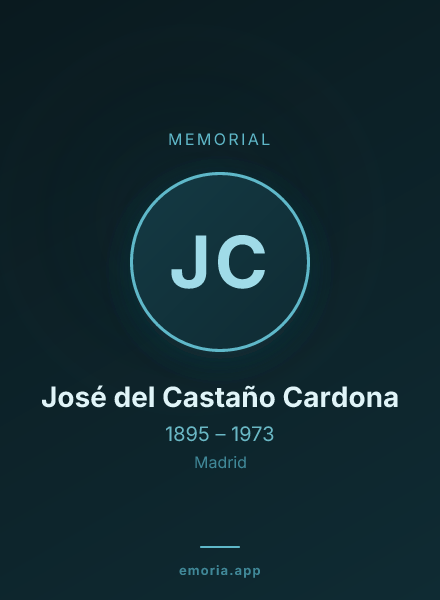 Memorial portrait of José del Castaño Cardona