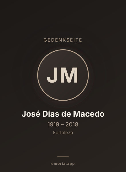Gedenkportrait von José Dias de Macedo