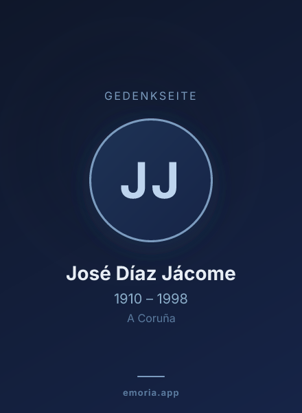 Gedenkportrait von José Díaz Jácome