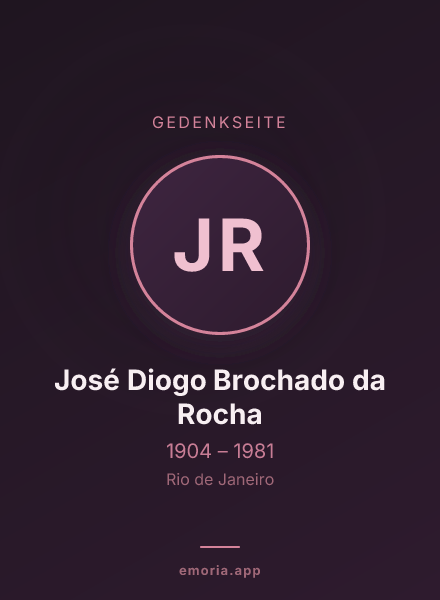 Gedenkportrait von José Diogo Brochado da Rocha