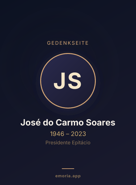 Gedenkportrait von José do Carmo Soares