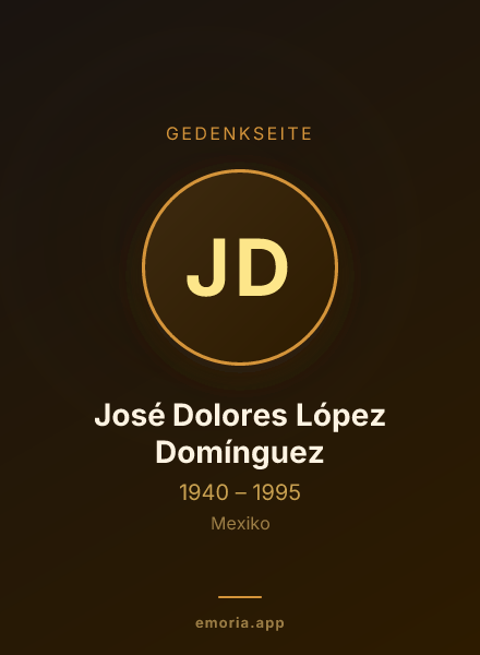Gedenkportrait von José Dolores López Domínguez