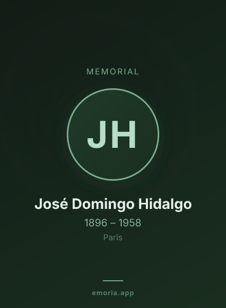 Memorial portrait of José Domingo Hidalgo
