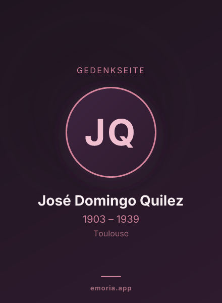Gedenkportrait von José Domingo Quilez