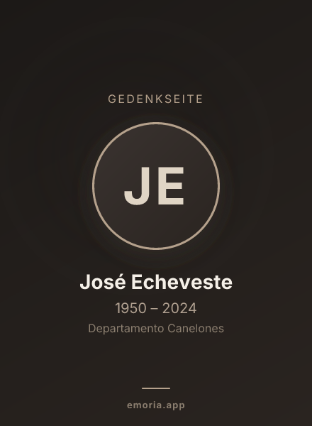 Gedenkportrait von José Echeveste